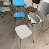 11 vintage Formica chairs