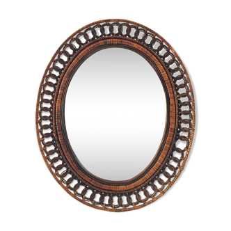 Rattan mirror 53x63cm