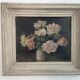 Peinture à l'huile sur toile, nature morte aux fleurs, bouquet, école française, début XXème, cadre