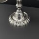 Pair of Chrysalia three-light silver-plated metal candlesticks