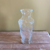 Vase en verre transparent