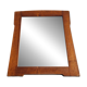 Art Nouveau wall mirror Vienna Secession in walnut frame