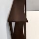 Postmodern Ebonized Beech Console Table with a Lower Shelf, Italy