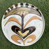 Cheese tray, Vallauris ceramics, unique piece, 1960