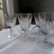 Lot de 5 verres gravés en cristal de Lorraine