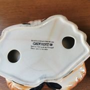 Vintage crab box in ceramic signed Caugant
