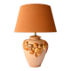 Ceramic Table Lamp with Sculptural Glazed Fruit Decoration