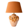 Ceramic Table Lamp with Sculptural Glazed Fruit Decoration