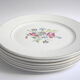 6 assiettes plates Digoin & Sarreguemines Floralies