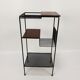 Mid Century Italian Storage Rack with teak and metal, 1950s