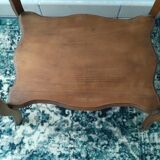 Art Deco side table wooden top