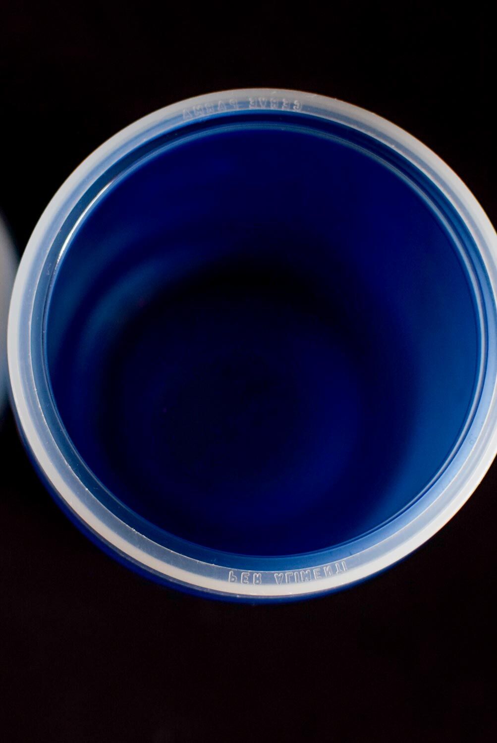 Bocal à café en verre bleu Cerve Italy