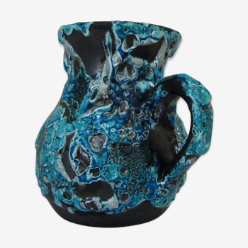 Vase pichet fat lava turquoise