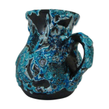 Vase pitcher fat lava turquoise