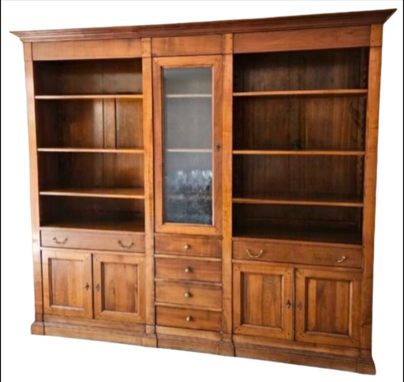 Large solid wood dressing library