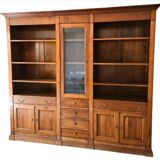 Large solid wood dressing room bookcase