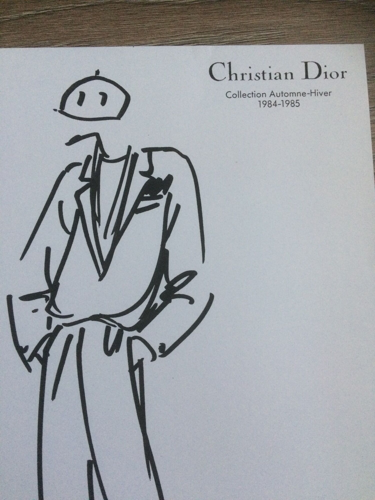 Christian Dior: pretty fashion illustration, autumn collection - Winter 1984- 1985