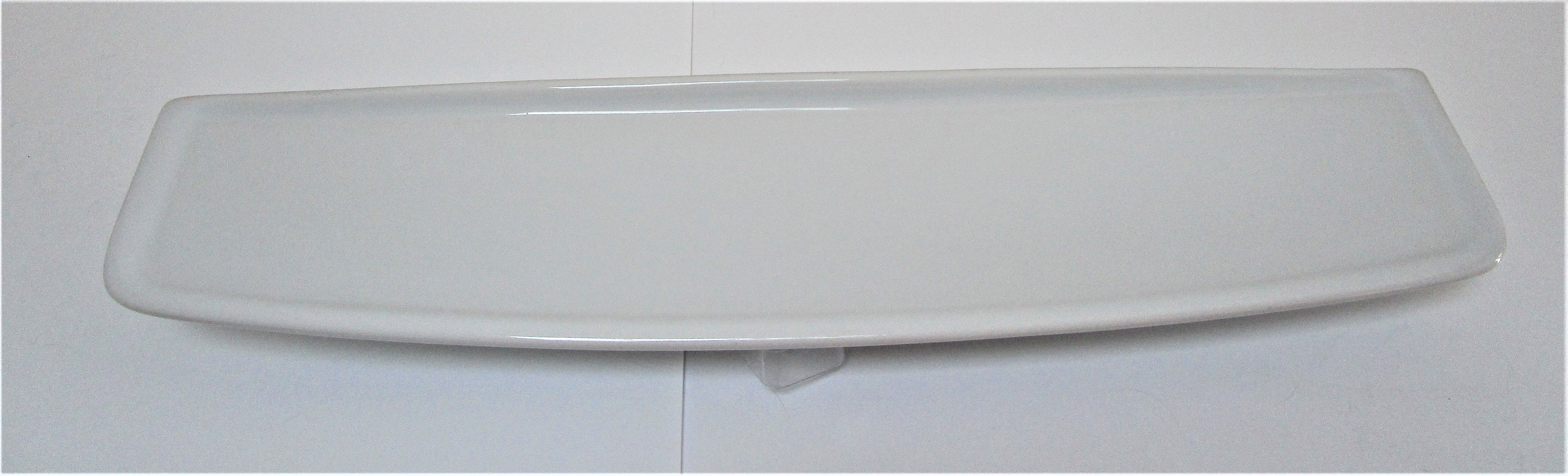 Vintage white enamelled ceramic wall shelf