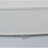 Vintage white enamelled ceramic wall shelf