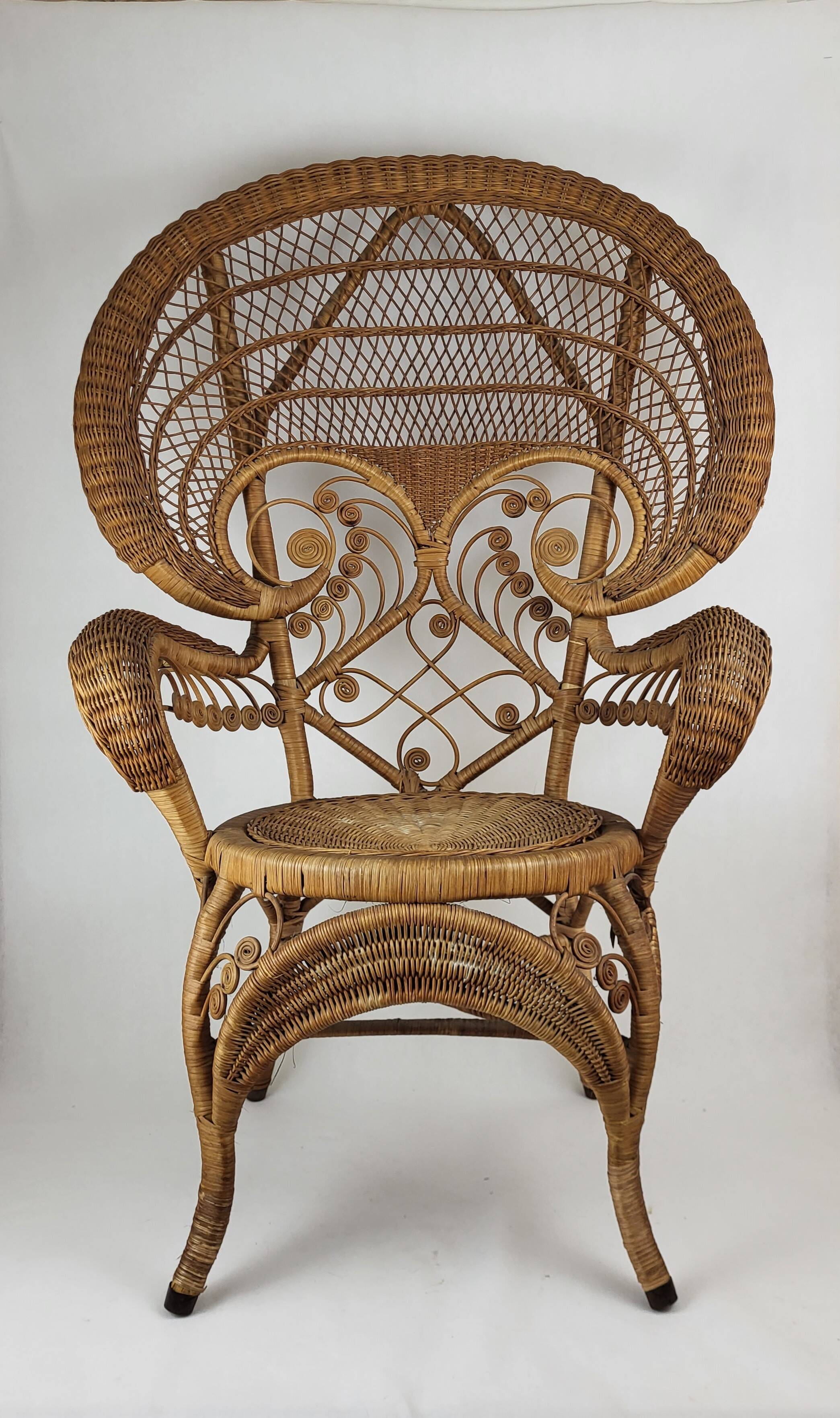 Emmanuelle Peacock Armchair 1960s