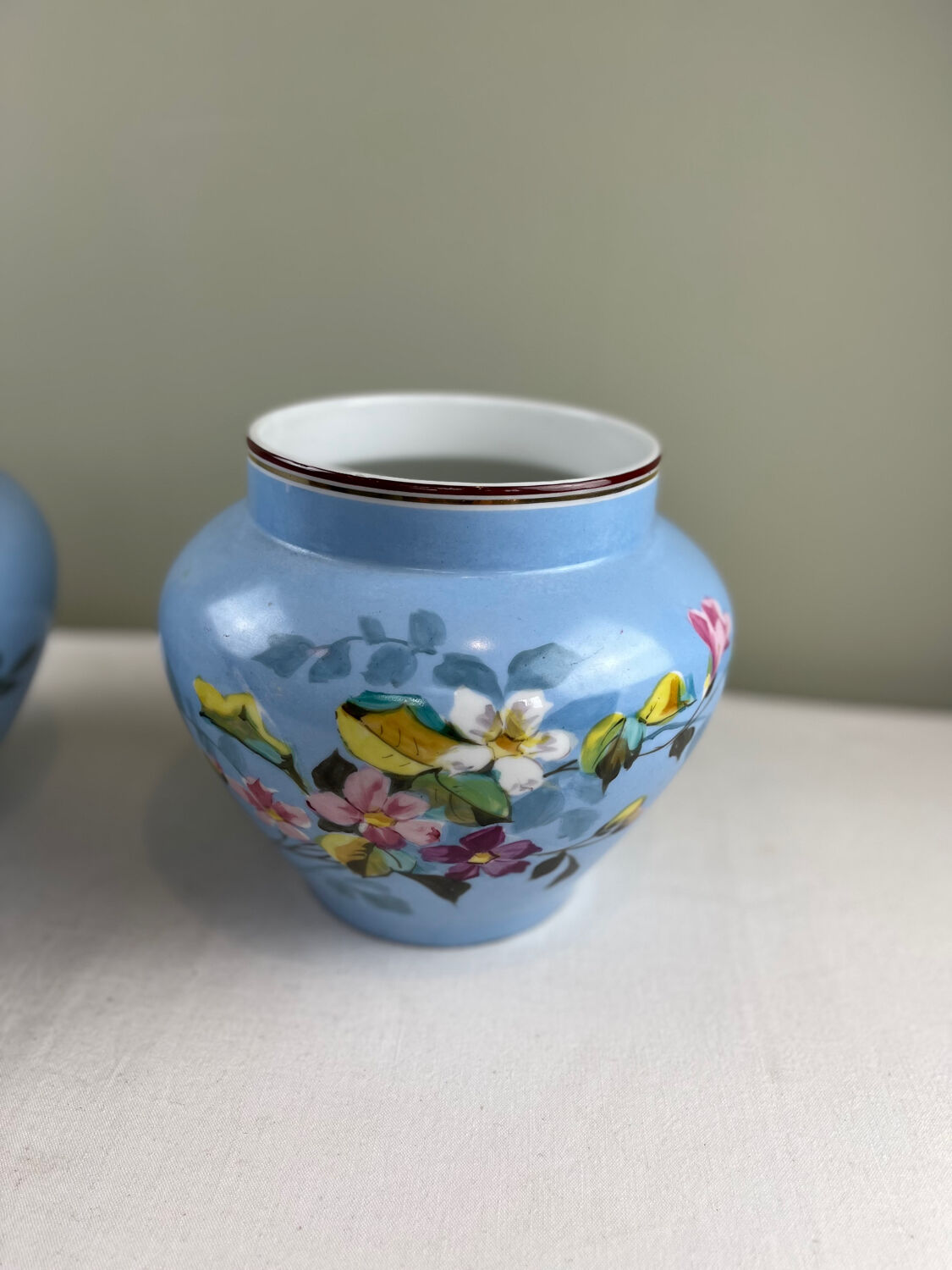 Pair of antique plant pots