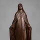 Large Holy Maria Statue in Bronze Painted Plaster, Belgium, 1930s