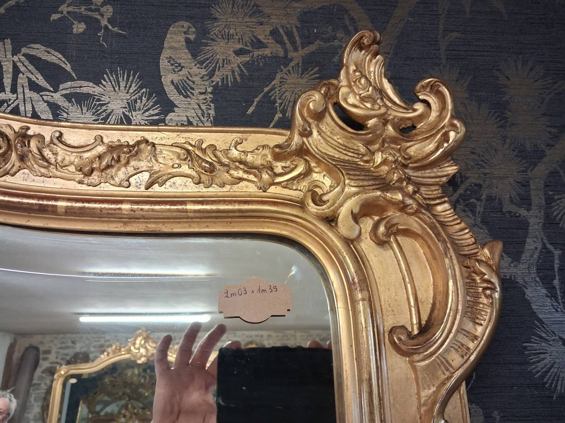 Miroir époque Napoléon III 203 x 139