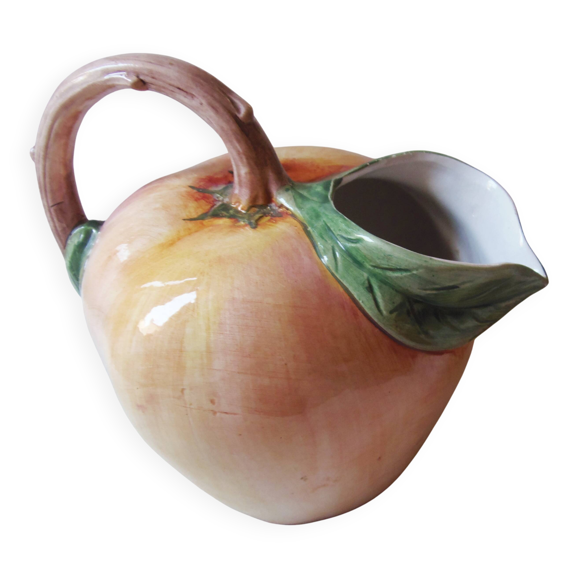 Grand Pichet / Carafe Pomme en Barbotine