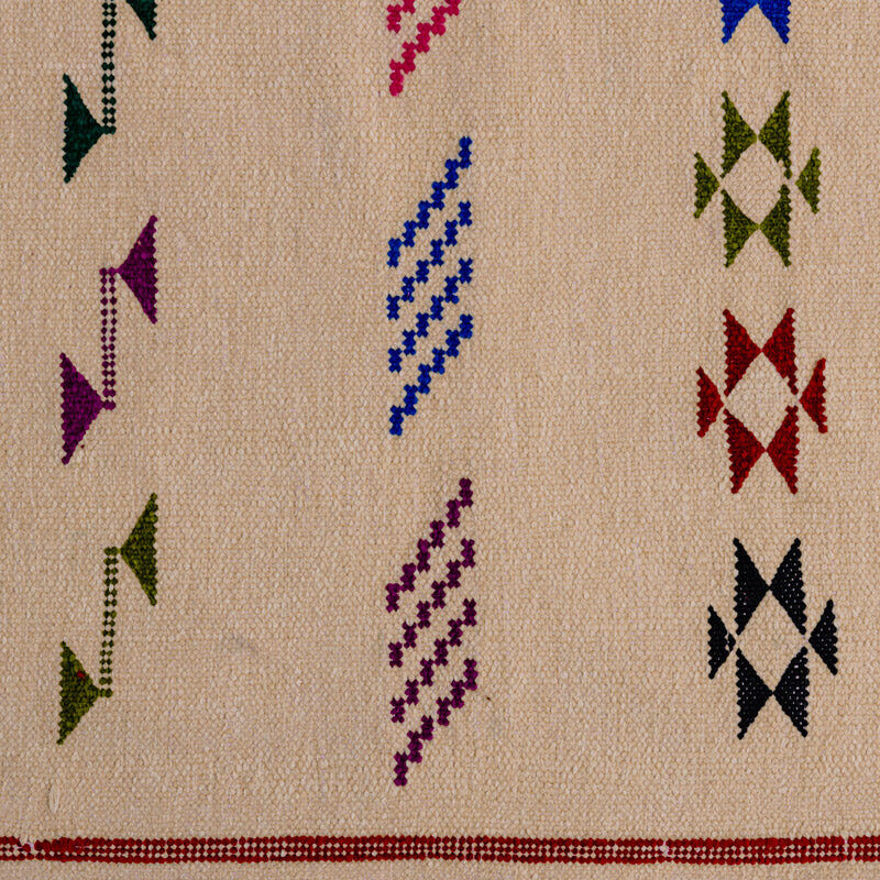 Bohemian cream Moroccan rug