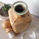 Whiskey decanter, covered with leather - Vintage