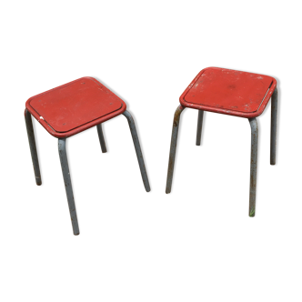 Pair of industrial stools
