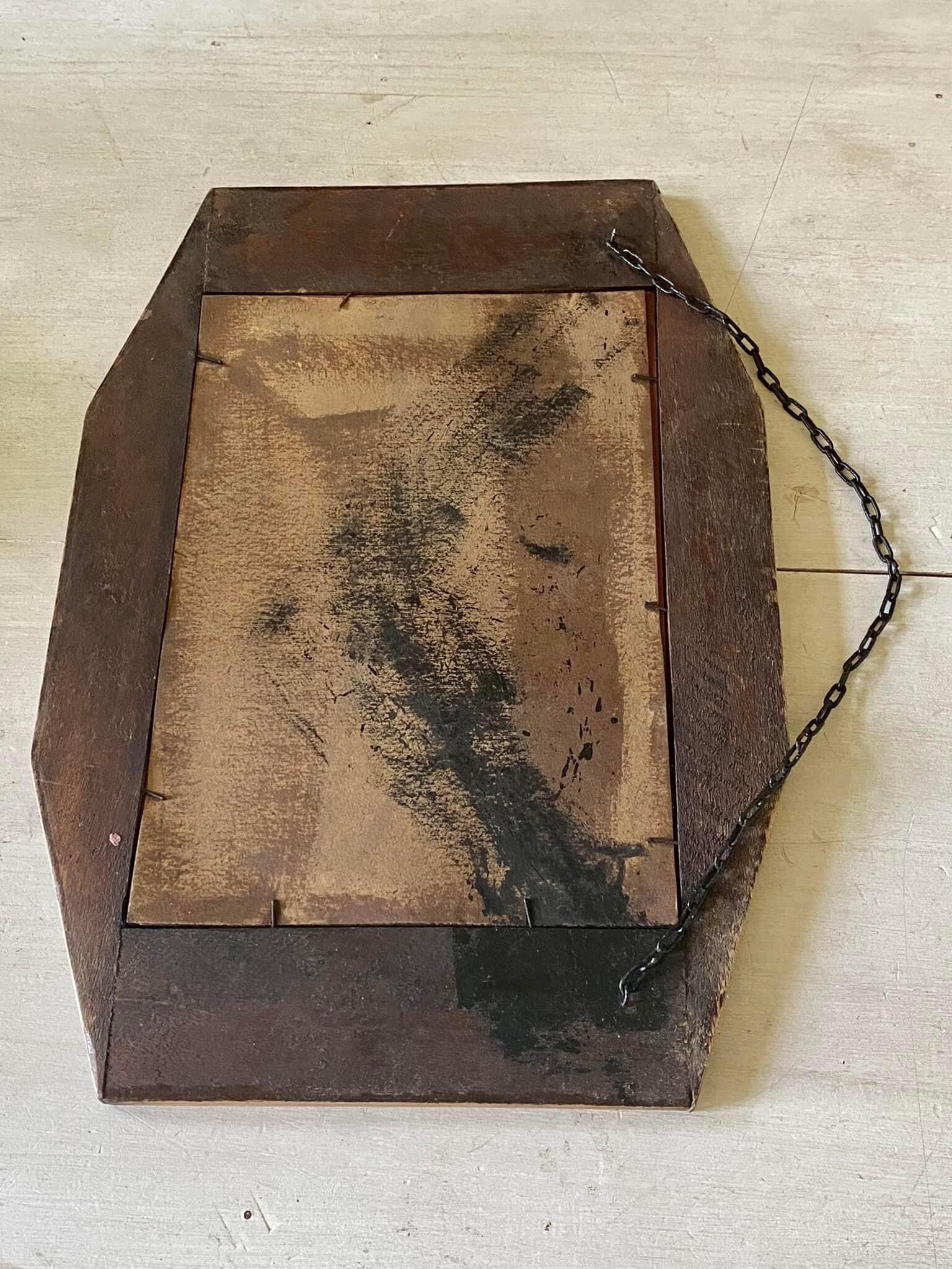 Wooden mirror 30s