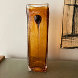 Vintage vase 70s blown glass