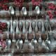 14 antique silver-plated cutlery sets