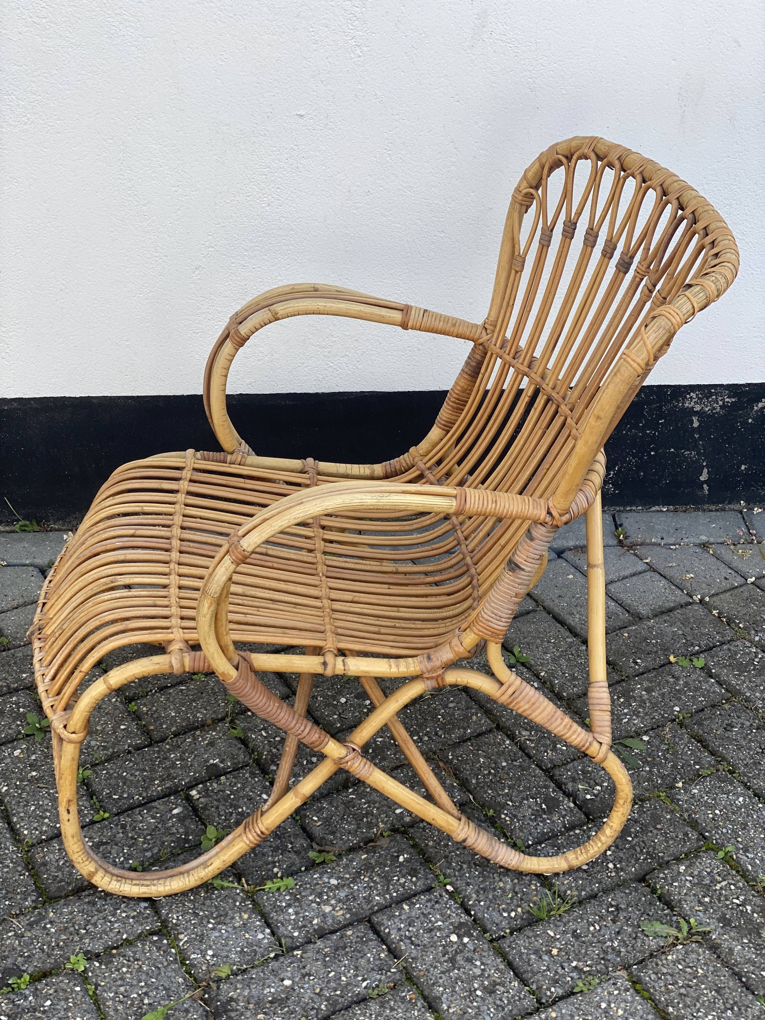Vintage Belle 8 Rattan ArmChair