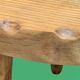Solid pine tripod coffee table, raw, 1960