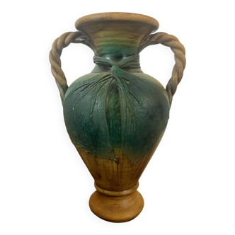Very large decorative ceramic vase in an antique/Mediterranean style.