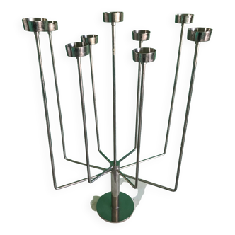 Nine-branched modular candlestick 80's