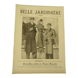 Publicité papier mode femme homme Belle Jardinière   issue revue époque 1937