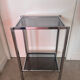 Table d’appoint 1970 chrome/verre