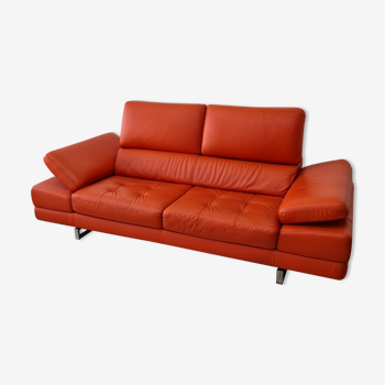"Marinelli" 3-seater leather sofa