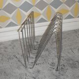 Chrom metal magazine rack 1970
