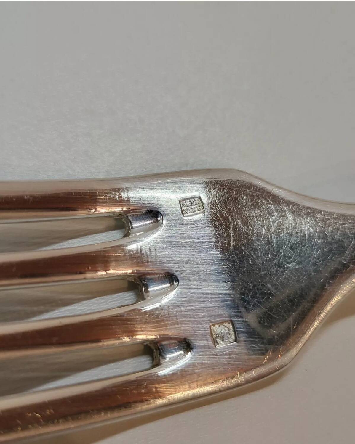 Alfenide Silver Plated Table Forks Set of 7