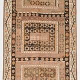 "Tapis Kilim Ancien 100% Laine – Grand Format, Pièce Rare à Motifs Ethnique