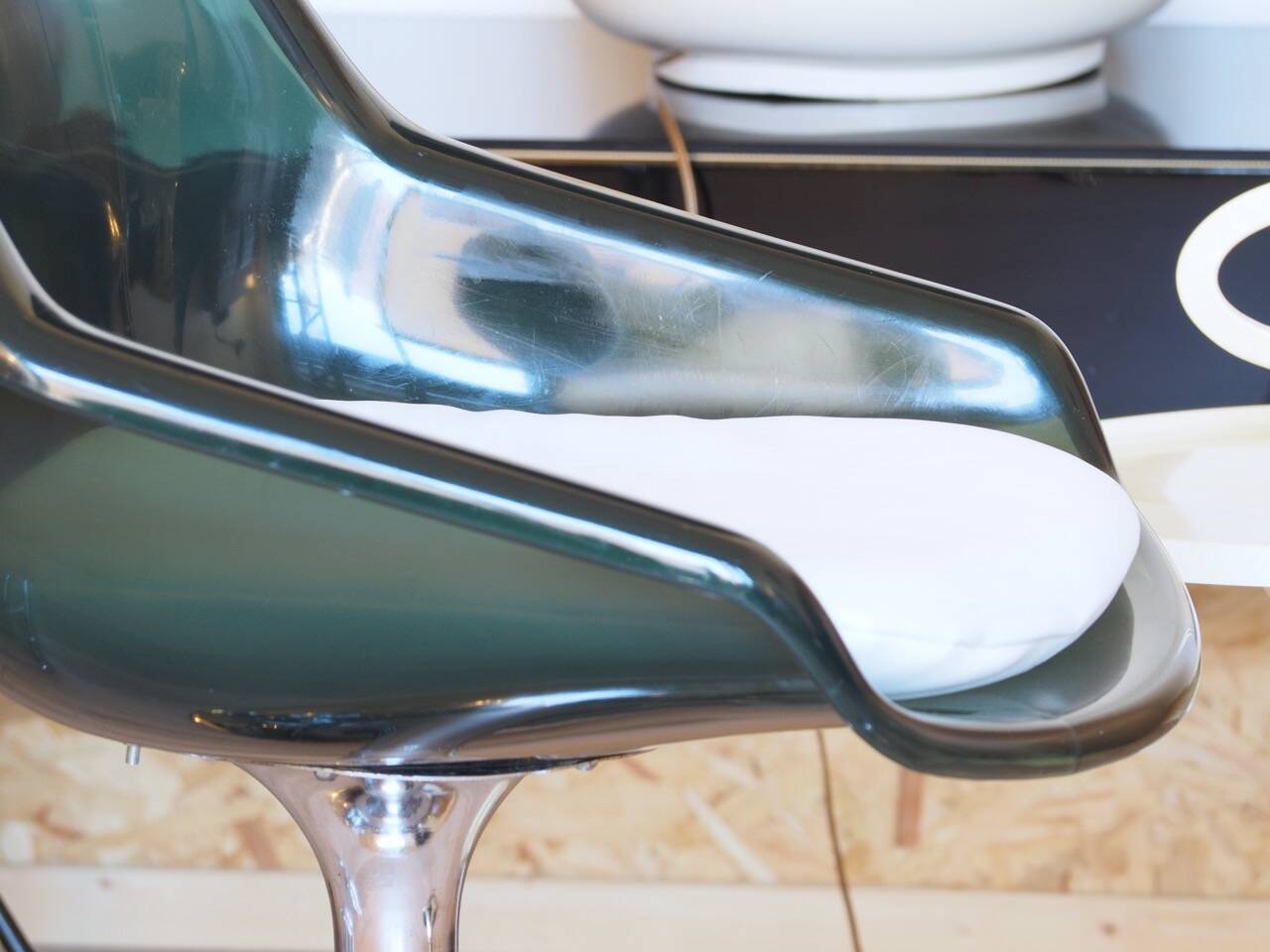 Pair of roche bobois swivel chairs