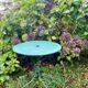 Table de jardin vintage verte