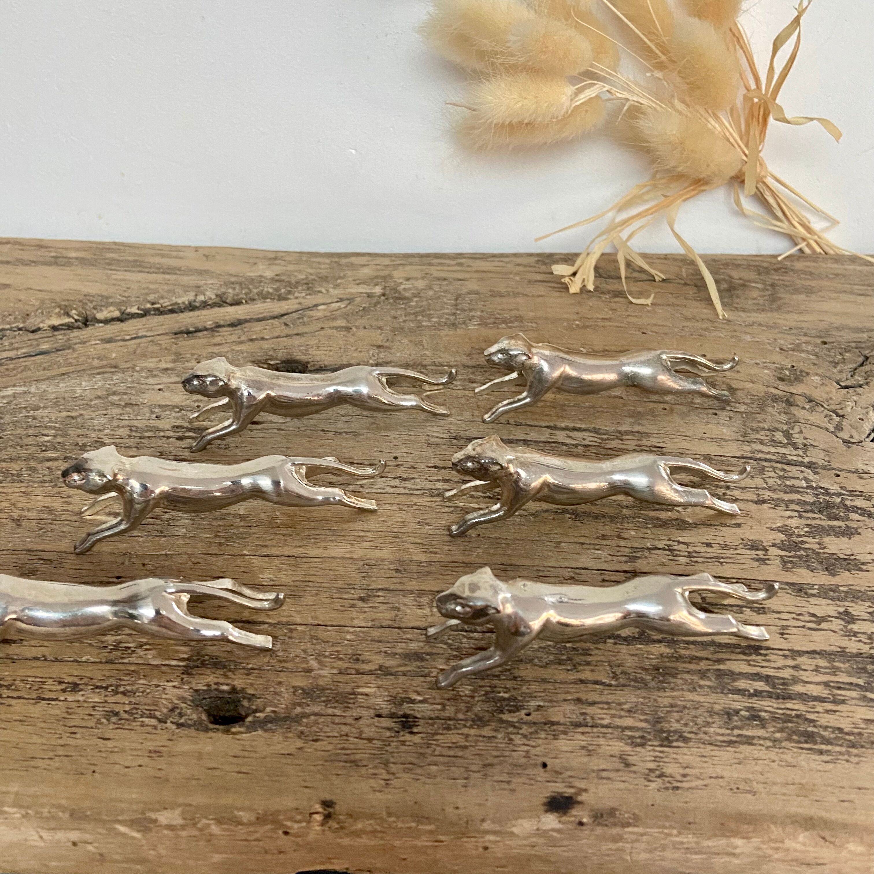 Set of 6 Jaguar knife holders