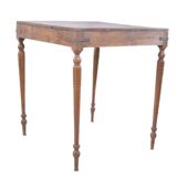 Burmese teak bridge game table