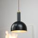 Vintage Black and Brass Pendant Lamp