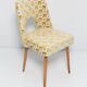 Mustard yellow Shell chair from the mid-century, 1960s